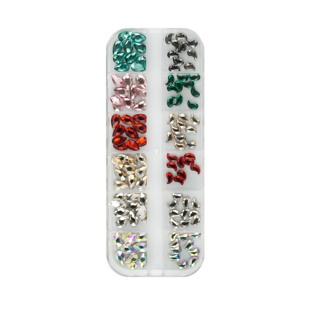 Small Rhinestone Box - MCL-1210-08 - Colorful-Big